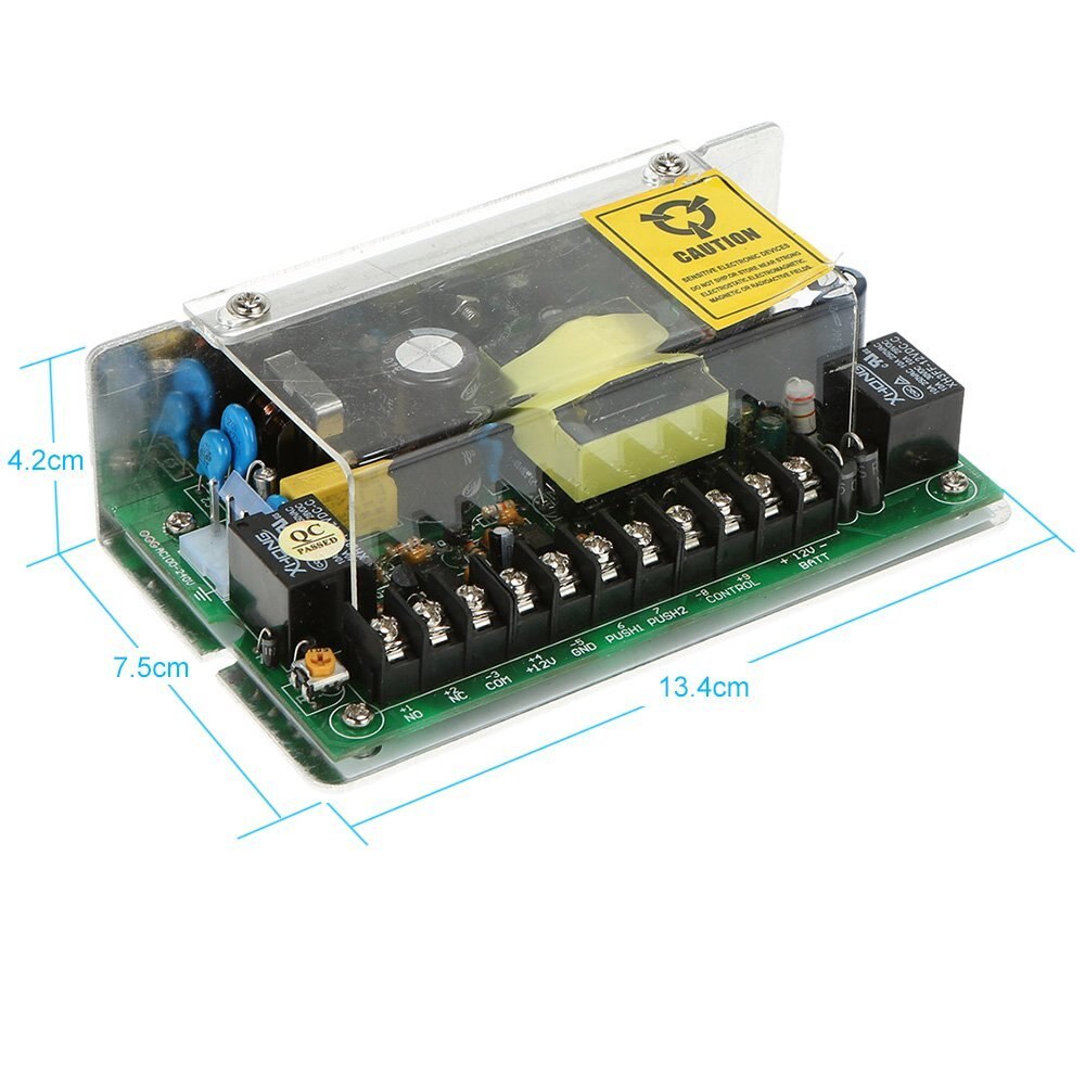 12 V/5A Netzteil für türschloss Zugriff Kontrolle System Unterstützung Batterie und Fernbedienung