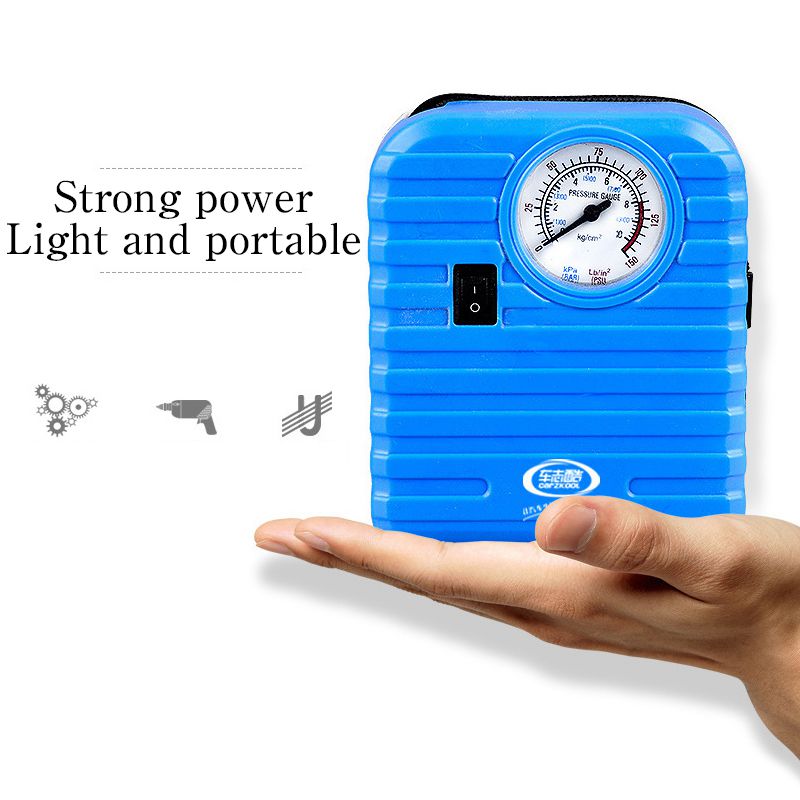 12V Portable Mini Emergency Auto Tyre Inflatable Pump High Pressure Tire Inflator Air Compressor