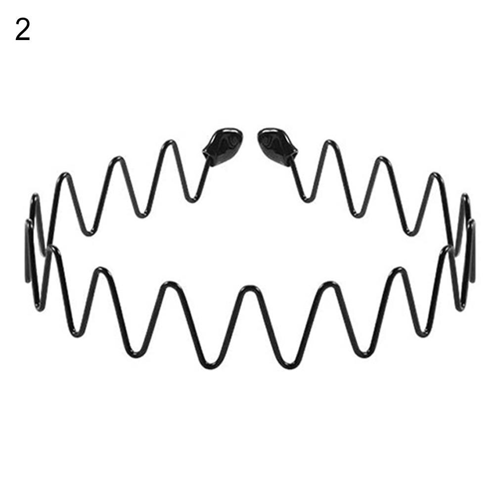 Diadema ondulada de Metal para hombre, horquillas para el pelo, accesorio para el pelo, bandanas para lavar la cara, accesorios para el cabello: 2