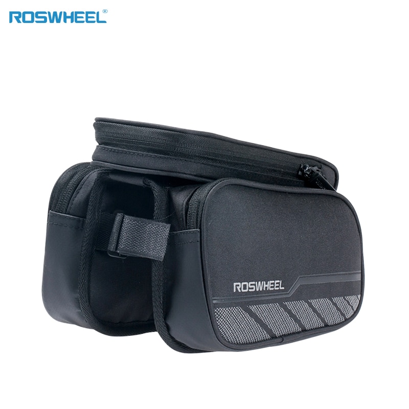 ROSWHEEL Fiets Smart Phone Bag 5.7 inch Grote Touch Screen MTB Racefiets Fietsen Top Frame Tube pannier