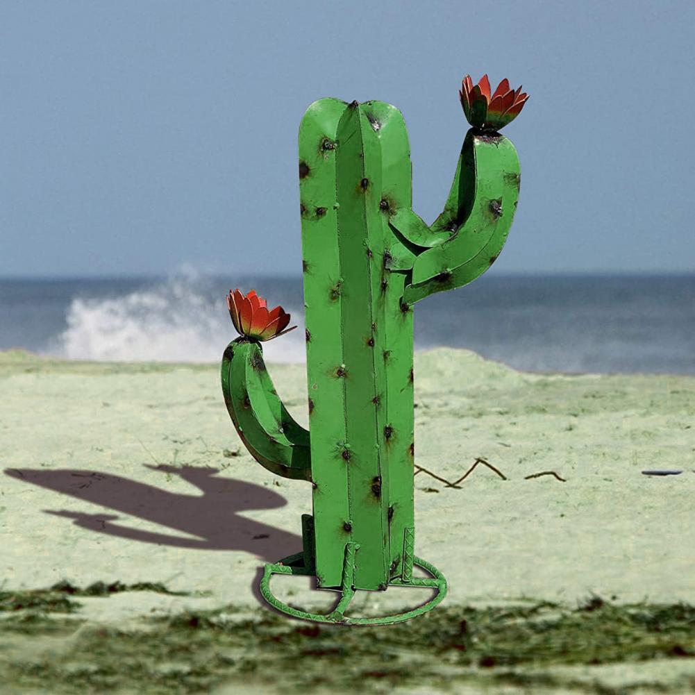 Cactus Sculptuur Langdurige Duurzame Metalen Desert Staal Saguaro Cactus Voor Tuin