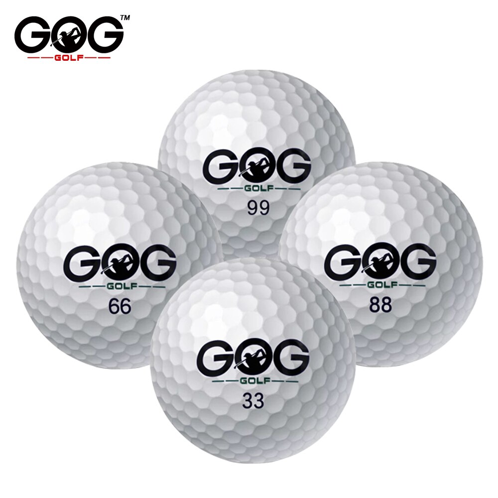 10 pcs Brand GOG 3-Piece Golf Balls Golf Game Ball Super Long Distance Golf Balls 10pcs/lot