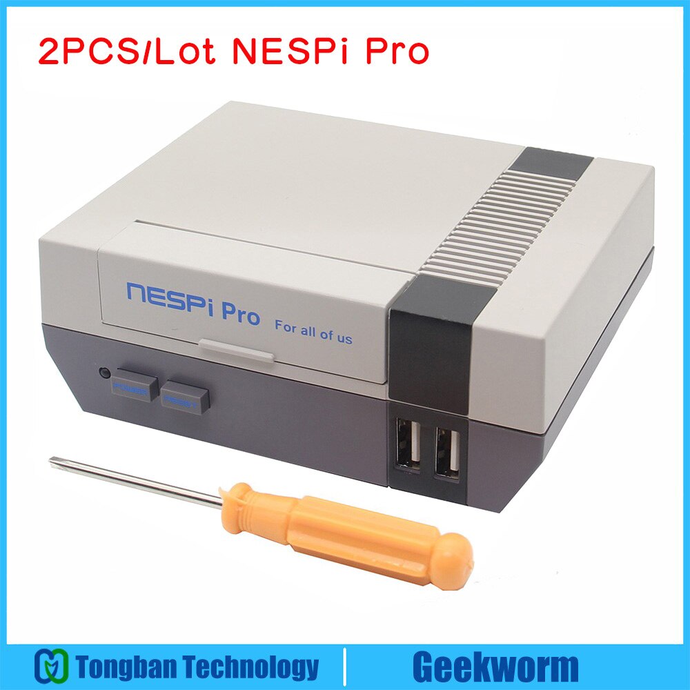 boîtier Raspberry Pi 3 B + (Plus) NESPi Pro avec Console de jeu Style RTC NES FS | boîtier pour Raspberry Pi 3 modèle B +, 3B: Bundle 3