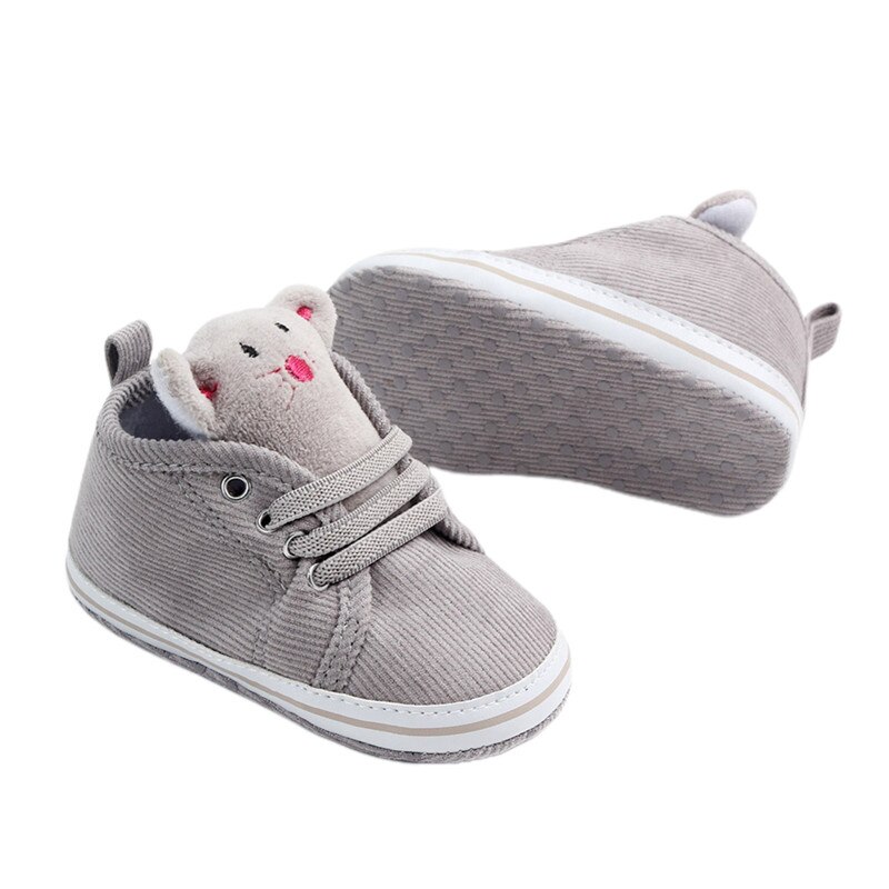 Zapatos de algodón para bebés y niños, zapatillas tobilleras antideslizantes de suela blanda, bonitos zapatos de juguete de Animal para cuna