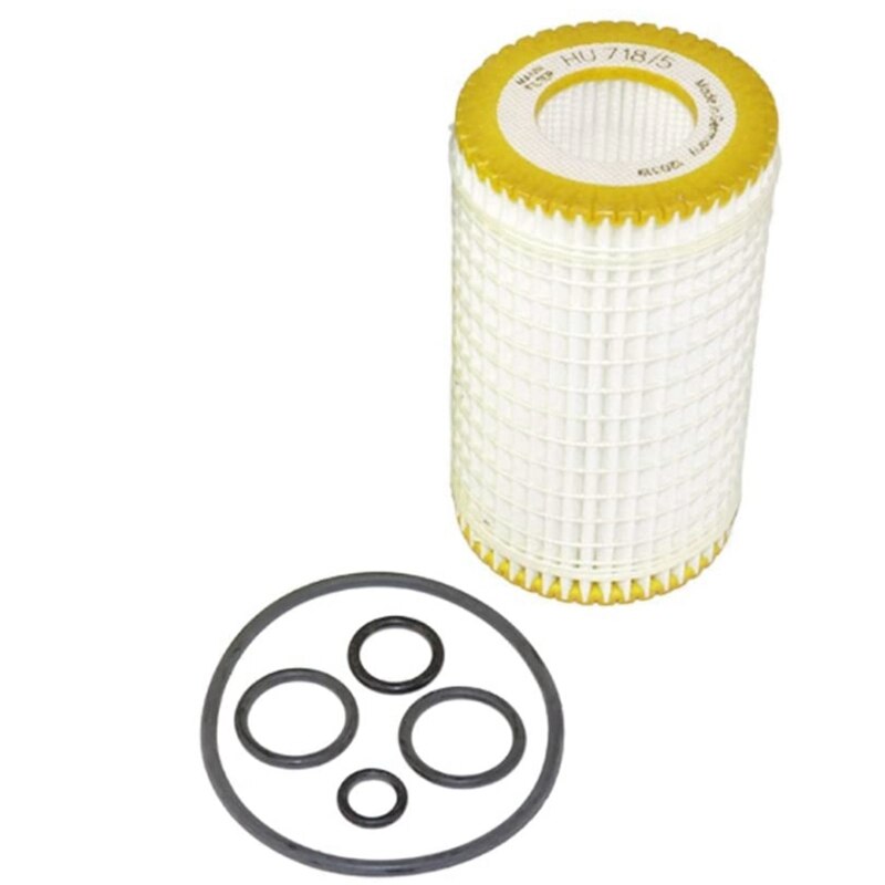 Engine Oil Filter Kit Hu718/5X 0001802609 for Mercedes Dodge Chrysler 000 180 26 09 Qty.2: Default Title
