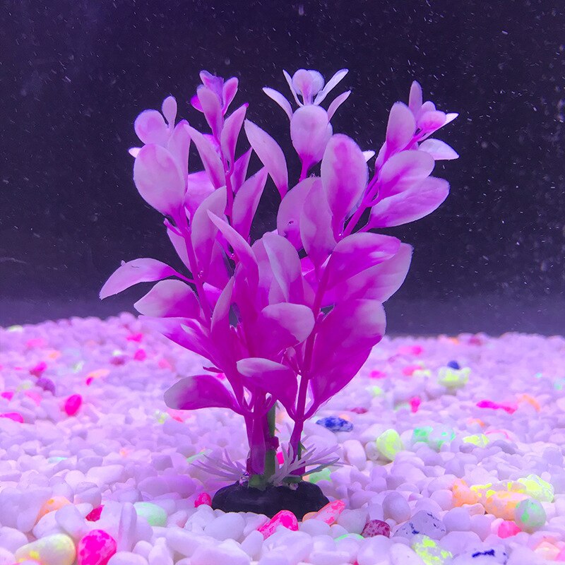 Ongeveer 10cm prachtige kunstmatige plastic aquariumplanten landschapsdecoratie aquarium waterplant gras ornament plastic decoratie