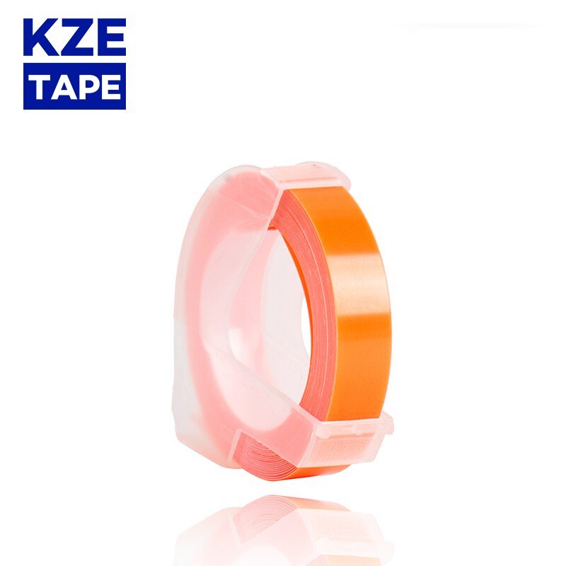1 pz colore arancione compatibile DYMO 1610 12965 1880 etichettatrice DYMO 3D plastica stampa goffratura etichetta 6/9/12mm * 3m MOTEX E101