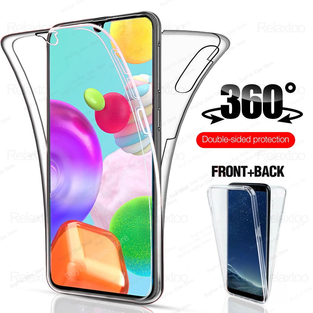 360 Full Clear Case For Samsung Galaxy A41 A51 A71 Soft Silicone Mobile Phone Cover For Samsung A01 A81 A91 A 41 51 71 01 Coque