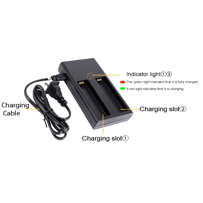 Kamera-akkuladegerät, intelligentes dual-ladegerät für dji osmo action-kameras, schnellladegerät