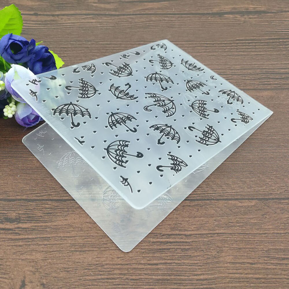 Diy Paraplu Embossing Mappen Collectie Van Wit Mappen Voor Scrapbook Map Voor Scrapbook Diy Album Card Plastic Template: Default Title