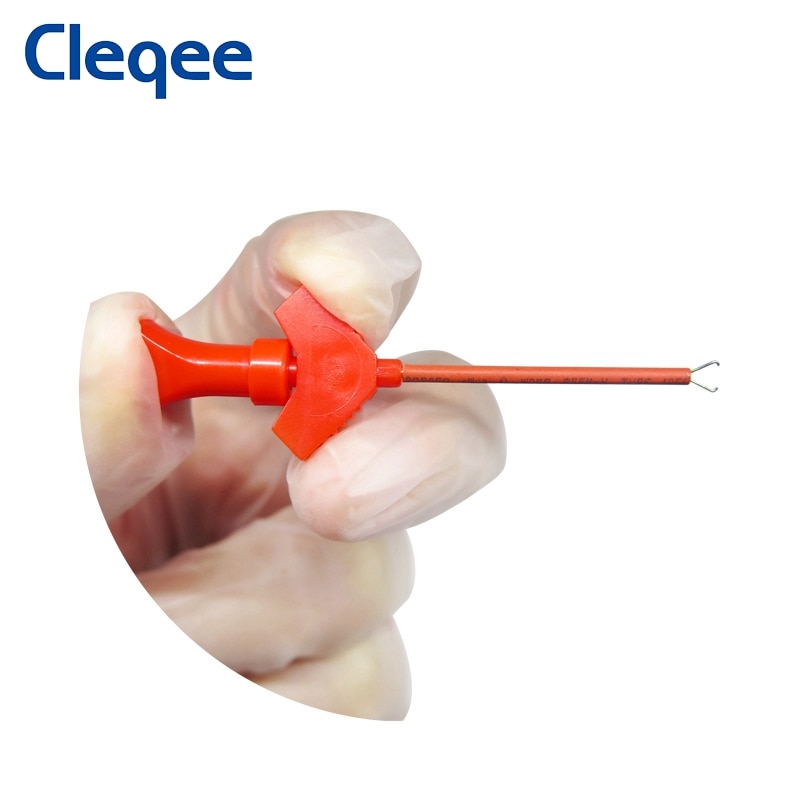Cleqee P5003 Mini SMD IC Test Hook Clip Jumper Test Probe Logic Analyzer Grabber Connect Dupont Test Lead Accessories 30V/5A