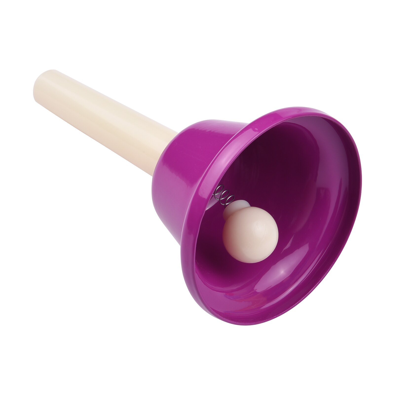 8pcs Colorful Handbell 8 Note Diatonic Metal Hand Bells Set Tinkle Bells Percussion Instrument Kids Children Learning Teaching