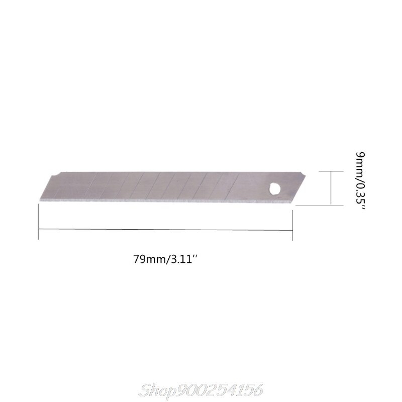 10 Pcs Box Cutter Letter Opener Snap off Replacement Blades 9/18mm Utility Knife Blades Jy31 20