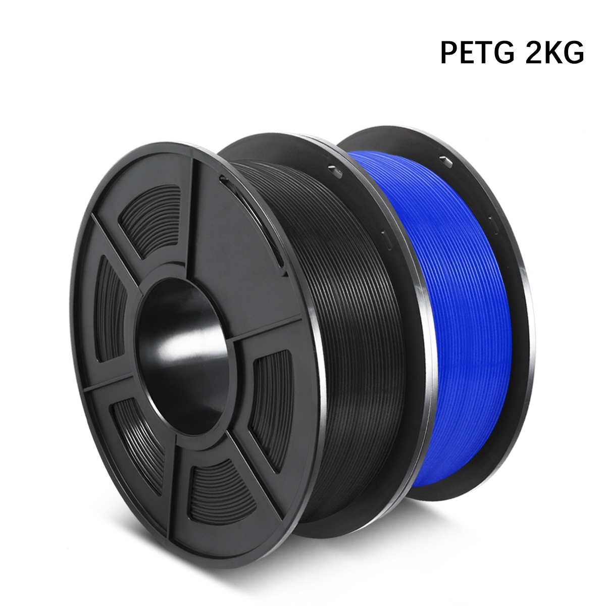 PLA PETG Filament 3D Printing 1.75mm 1KG/2.2lb For Ender 3D Printer Free Fast Support Bulk Order: PETG-BK-BL-2KG