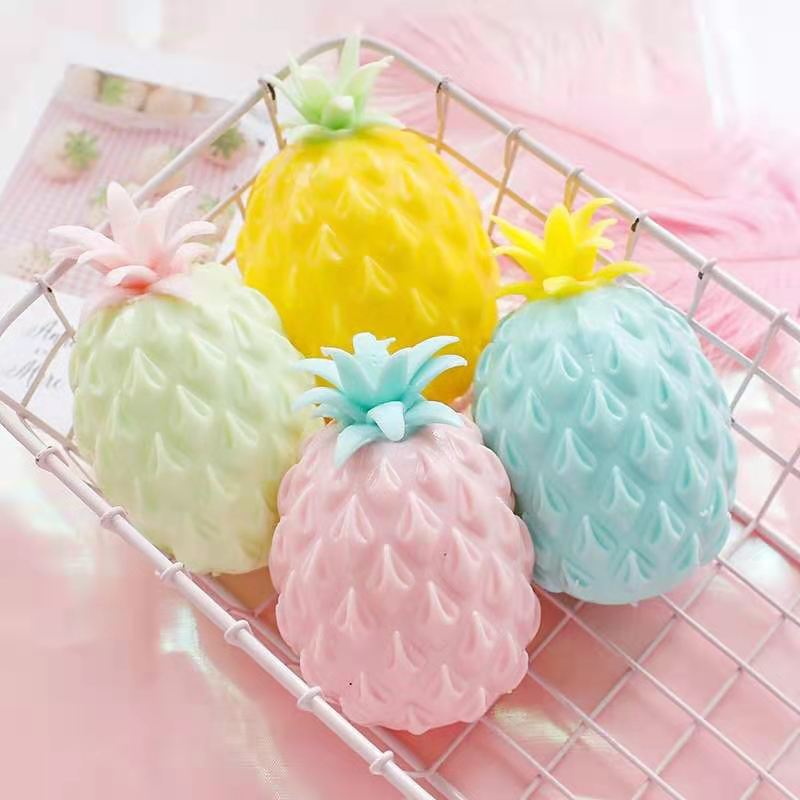 Anti Stress Fun Soft Pineapple Ball Stress Reliever ToyChildren Adult Fidget Squishy Antistress Creativity Sensory Toy