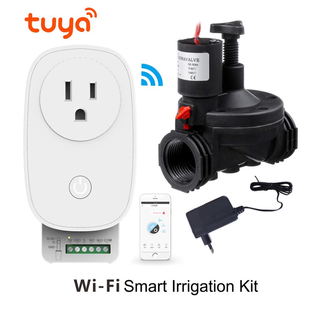 Tuya wifi vandingssystem anlæg automatisk timer hjem haven vanding timer smart controller magnetventil vandingscomputer: Os kit