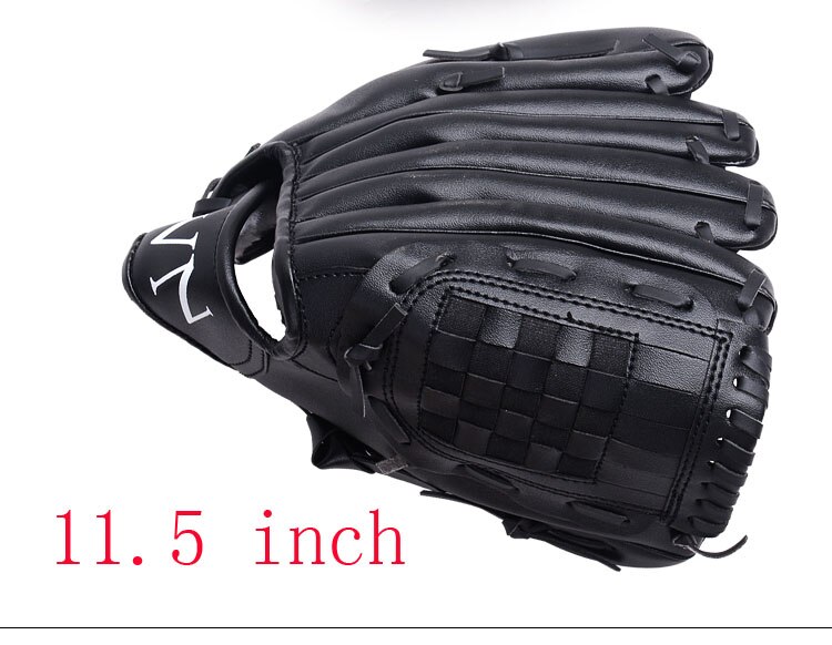 1 stk. udendørs sportsbrun baseballhandske softball træningsudstyr størrelse 10.5/11.5/12.5 venstre hånd til voksen: Lyserød