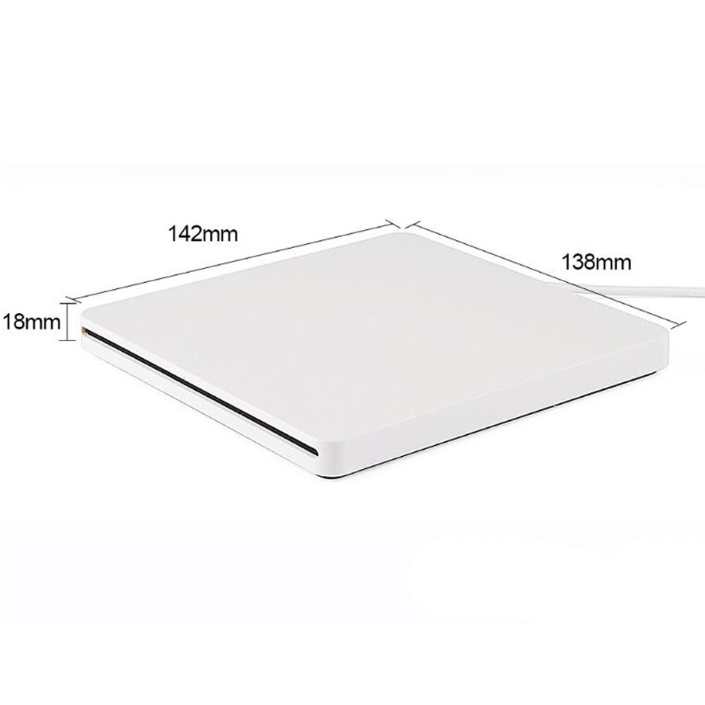 Silver Super Slim External Slot in Blu-Ray DVD RW Enclosure USB 2.0 Case 9.5/12.7mm IDE Optical Drive For laptop Macbook