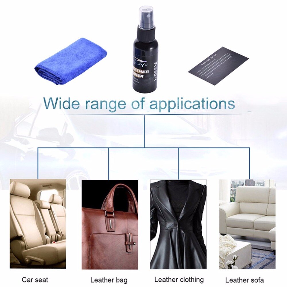 50ml Car Care Refurbished Interior Leather Seat Polish Panel Dashboard Cleaner