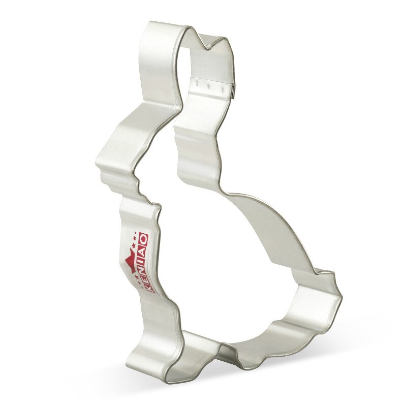 Keniao woodland cookie cutter - igelkott, räv, uggla, kanin, ekorre - djurkex bröd smörgåsform - rostfritt stål: Kanin