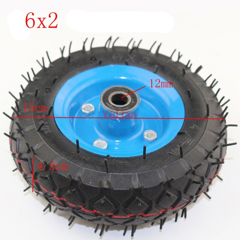 6-inch air wheel 6x2 pneumatic tire and aluminum a... – Vicedeal