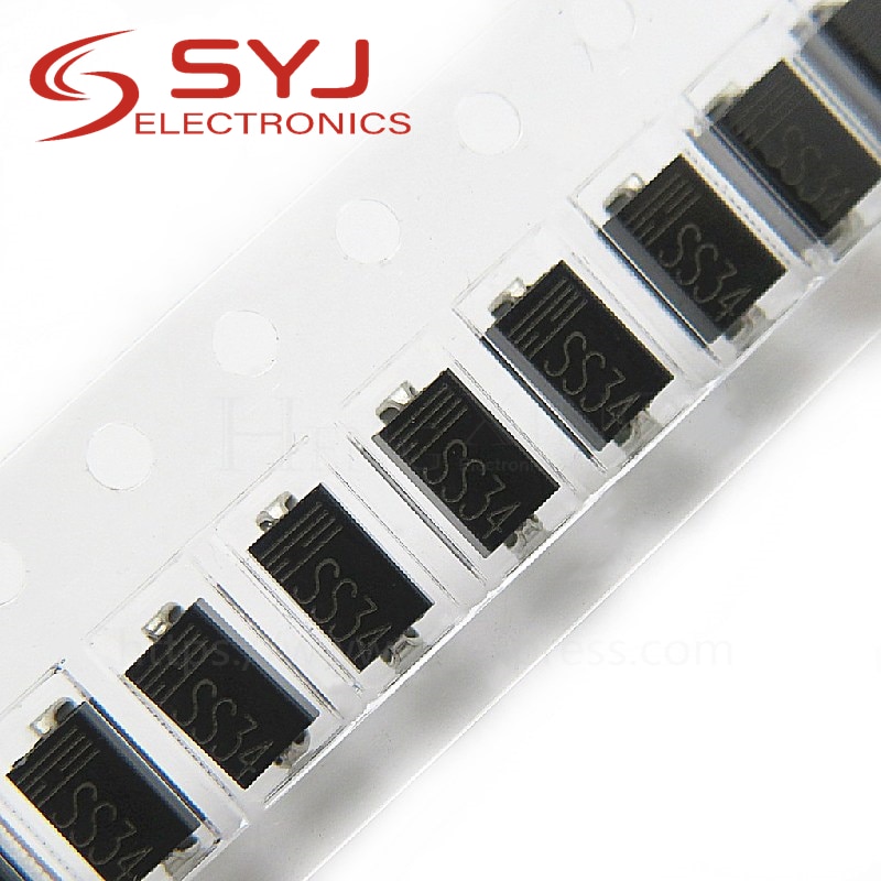 100 pzas SMA diodo rectificador de 1N5819 SS14 1N5822 SS34 SR160 SS16 1N5817 SS12 SR1100 SS110 SR360 SS36 SR240 SS24 SR2100 SS210 SS310