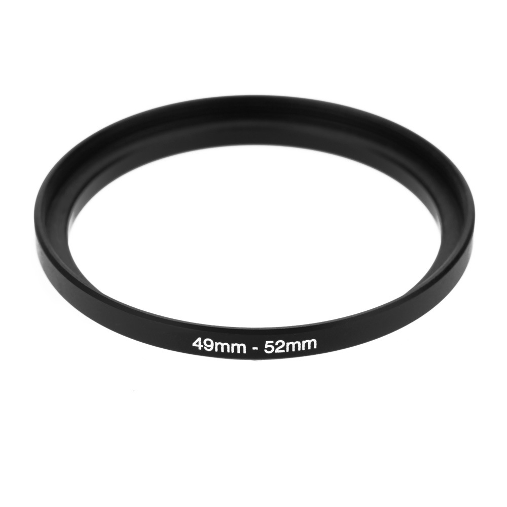 Black Metal Lens Adapter Step Up Ring 49-52 Mm 49 Mm-52 Mm 49 Tot 52 Dslr lens Filter Stepping Adapter Camera Dslr Accessoires