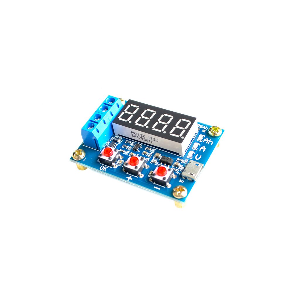 Taidacent-probador de capacidad de batería ZB2L3, 5 piezas, circuito de carga externa, batería de 1,2-12V, capacidad de batería de 18650, contador de descarga