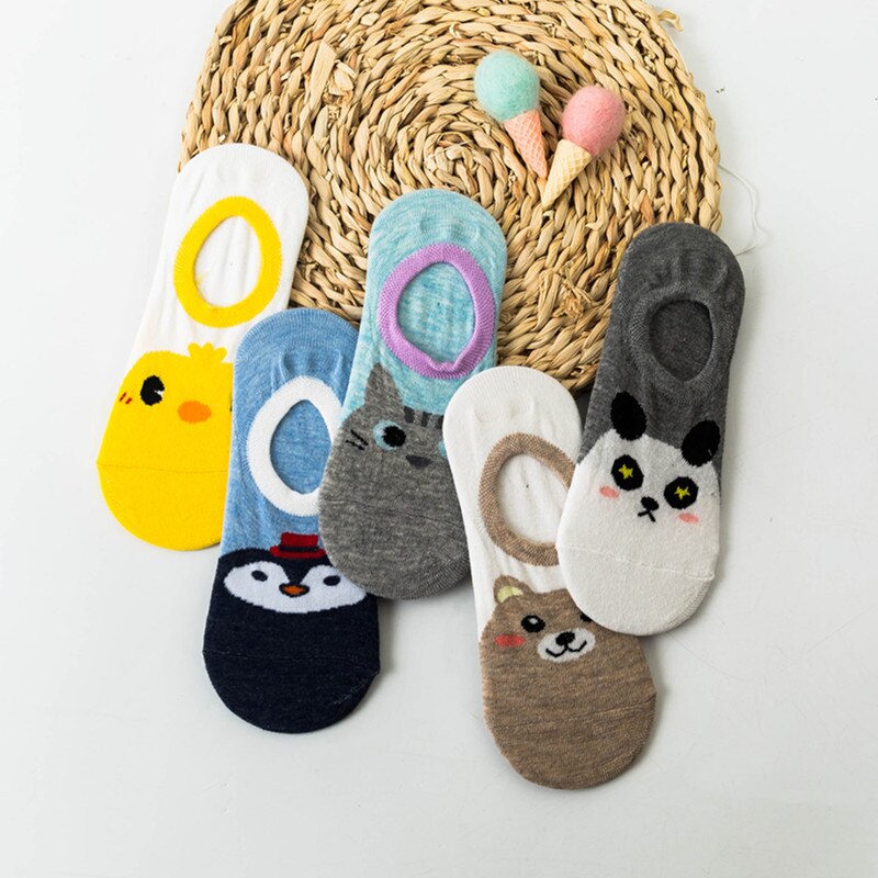 Colourful Kawaii Cat Rabbit Boat Socks Women Ins Cartoon Cute Sweet Socks Slippers Novelty Funny Couple Pink Socks Pop Socket: 12