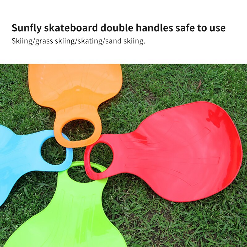 Ski Board Sleigh Plastic Boards Sand Slider Snow Luge Winter Outdoor Winter Sport Skiing Board Thicken Kids Adult Snow Sled
