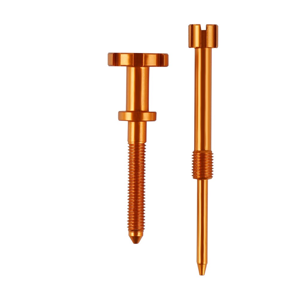 Easy Adjustable Air Carburetor Fuel Mixture Screw For KAWASAKI KDX200 KDX220 KX100 KX125 KX250 KX500 KX80 KX85 1989: Orange