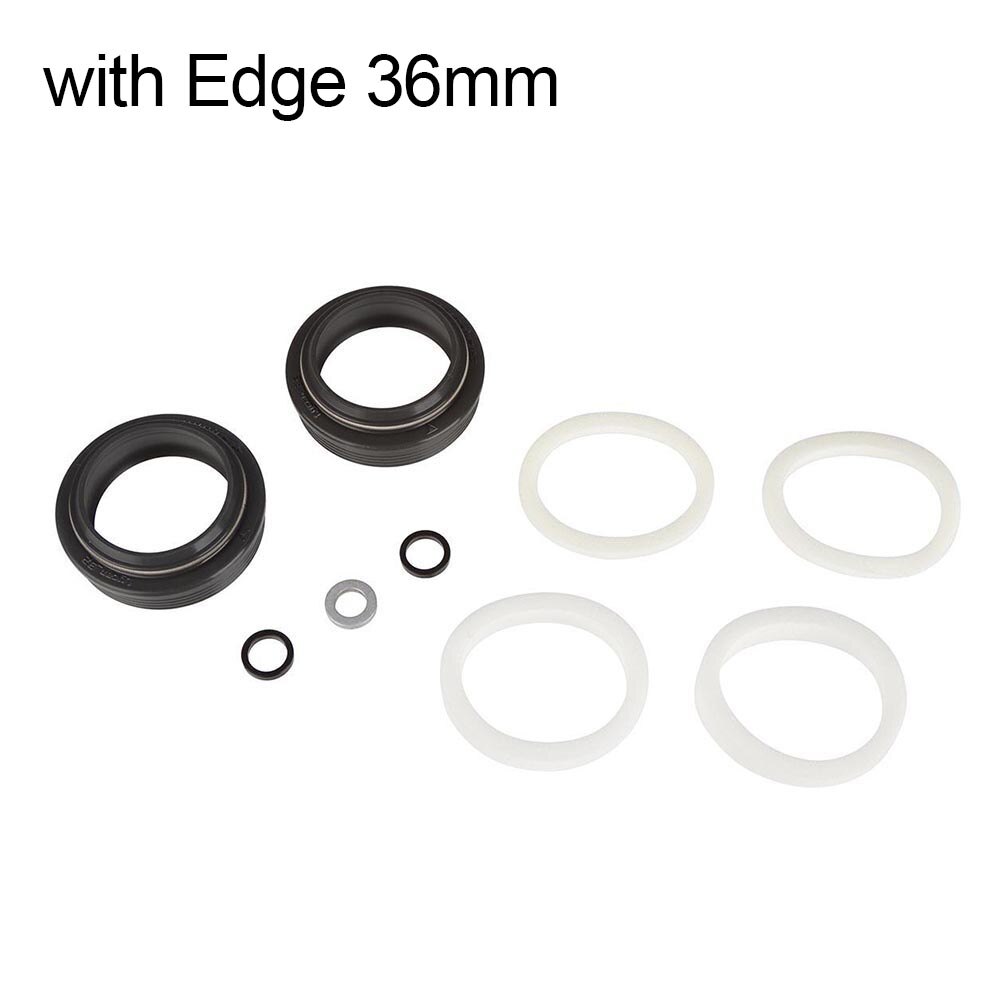 2Pcs Bike Front Fork 32mm-40mm Dust Seal Foam Ring for Fox/Rockshox/X-fusion/Racingbros Fork Repair Kits Parts Bicycle Accessory: 36mm with Edge