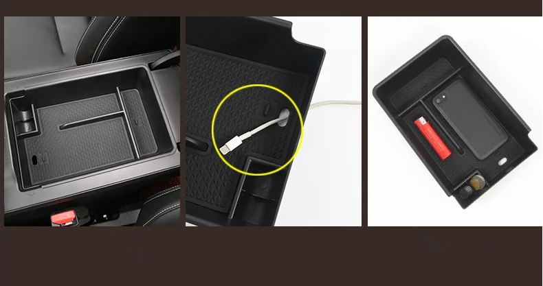 For Haval H6 3rd Gen GT HEV PHEV Car Central Console Armrest Storage Box Container Organizer Holder Tray