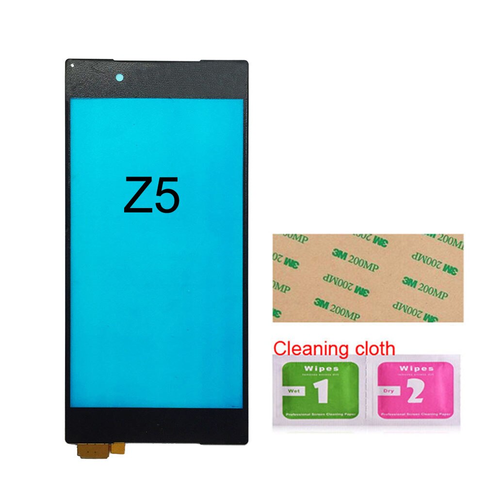 Panel táctil para Sony Xperia Z1/ Z5/Z2 4G 3G/Z3 Mini/Compact z3/Z1 Mini, digitalizador de pantalla táctil, Panel de cristal: Z5 Black