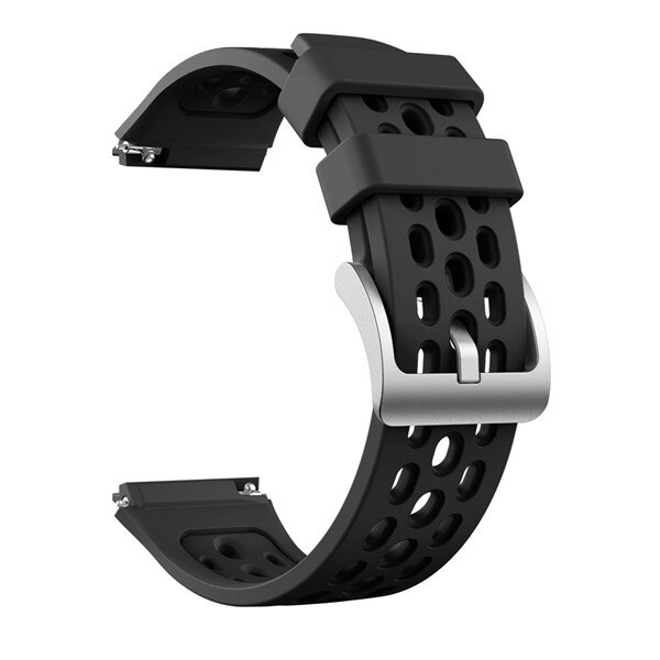 Siliconen Sport Horloge Band Voor Huawei Horloge Gt 2e Gt 2 E Originele Smartwatch Vervanging Band Polsband 22Mm Armband zachte Riem: Black