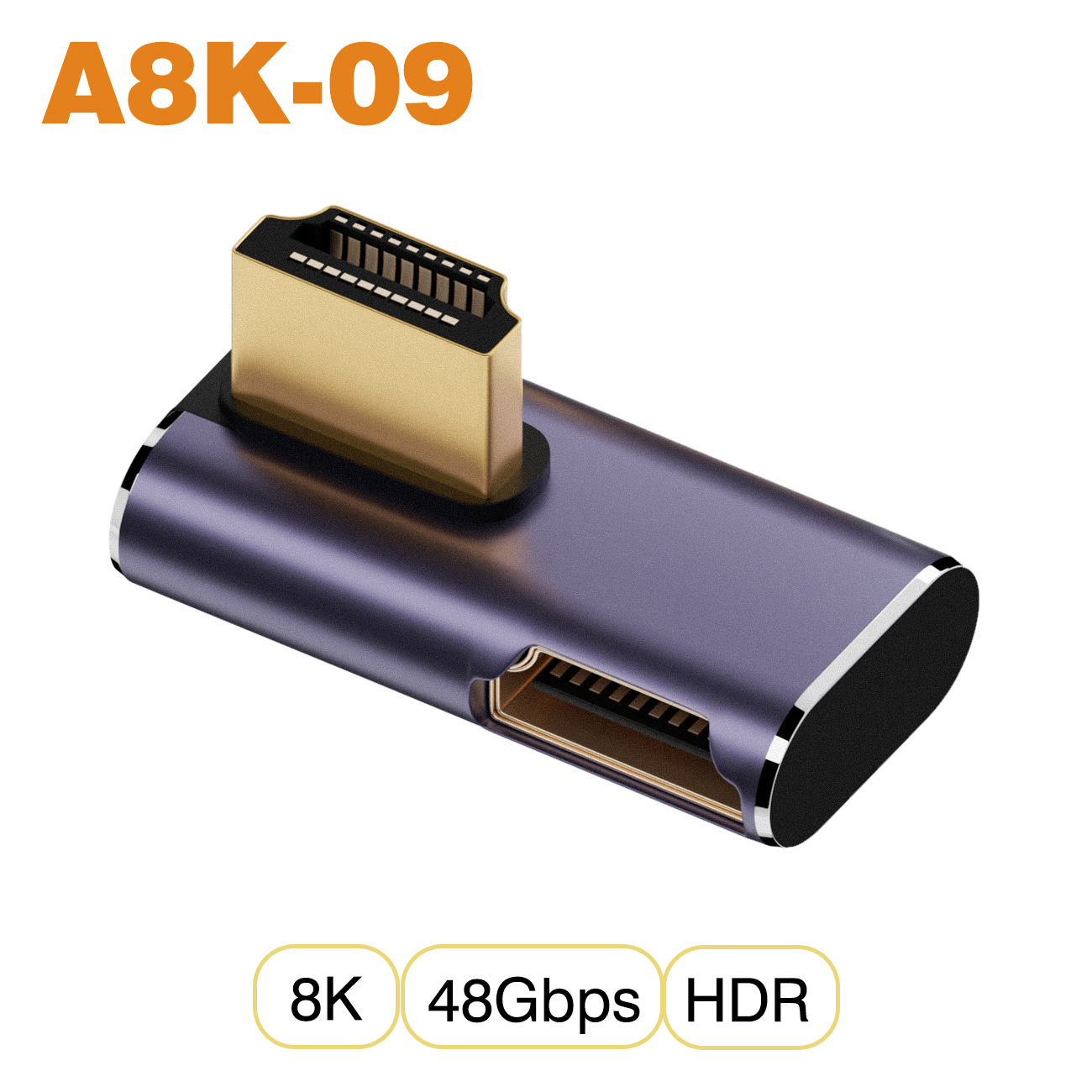 Nnbili hdmi 2.1 kabeladapter han-til-hun konverter splitter understøtter 4k @ 120hz 8k @ 60hz lige hdmi-kompatibel forlænger pc: Himmelblå