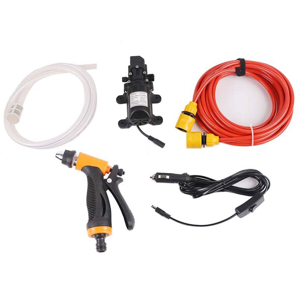12V 65W Portable High Pressure Portable Car Wash Water Pump Sprayer Kit Car Washing Water Pump Cleaner Sprayer Kit
