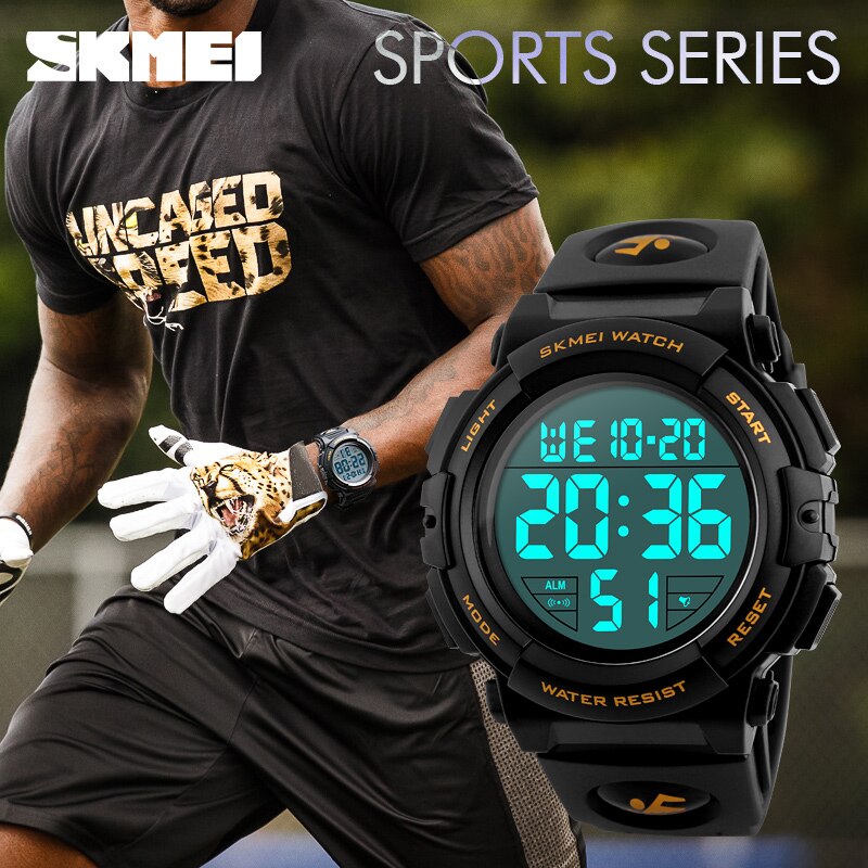 Kinder Kinder Uhren SKMEI Outdoor Sport Digital Uhr Wasserdicht 50M Kinder Jungen Armbanduhren 1258