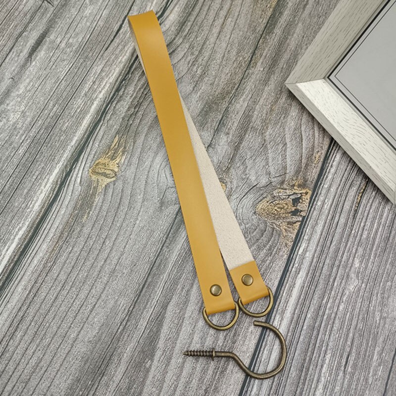 Porte-rideau en cuir, accessoires de salle, Clip, sangle en corde de coton, boucle, décoration de la maison: 4