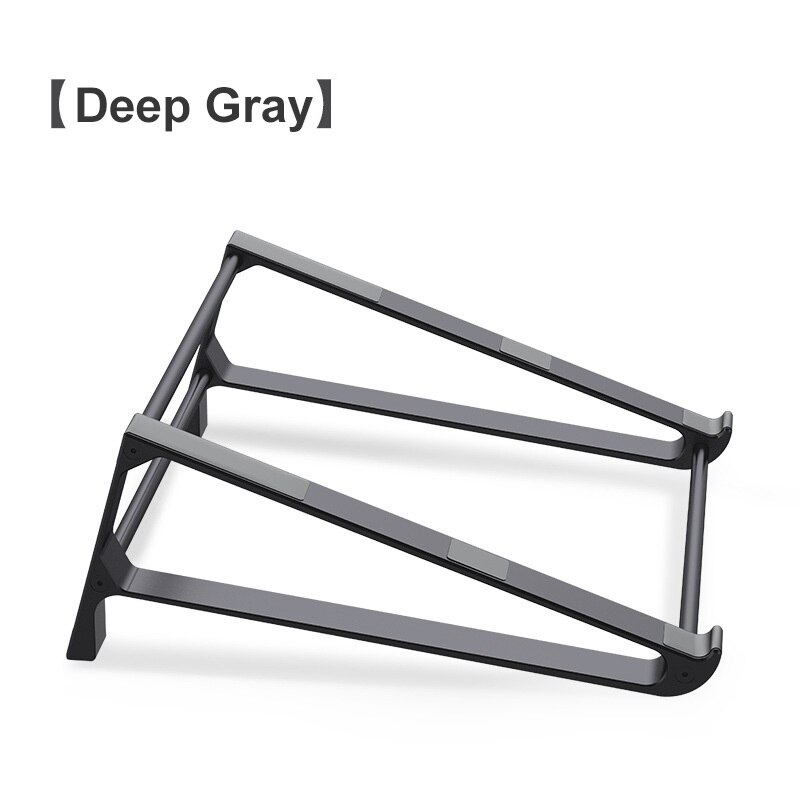 Alliage d'aluminium Vertical support d'ordinateur portable bureau support de tablette bureau téléphone portable Cool pour IPad Macbook Pro Air ordinateur portable Chromebook: Deep Gray