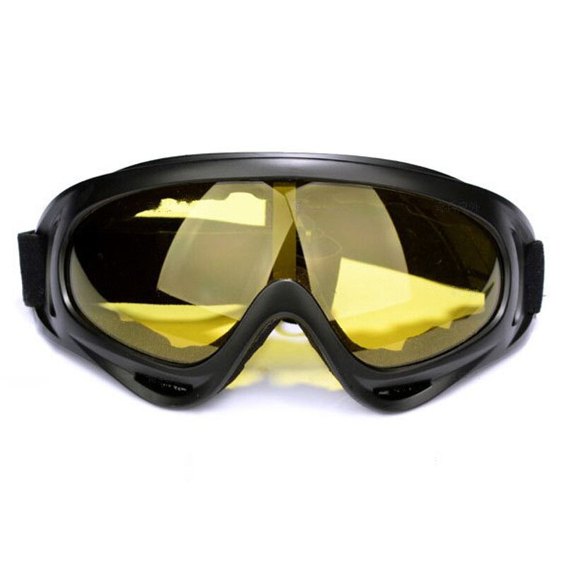 Motorcykel beskyttelsesudstyr fleksibel tværhjelm ansigtsmaske motocross beskyttelsesbriller atv snavs cykel utv briller gear briller: Gul