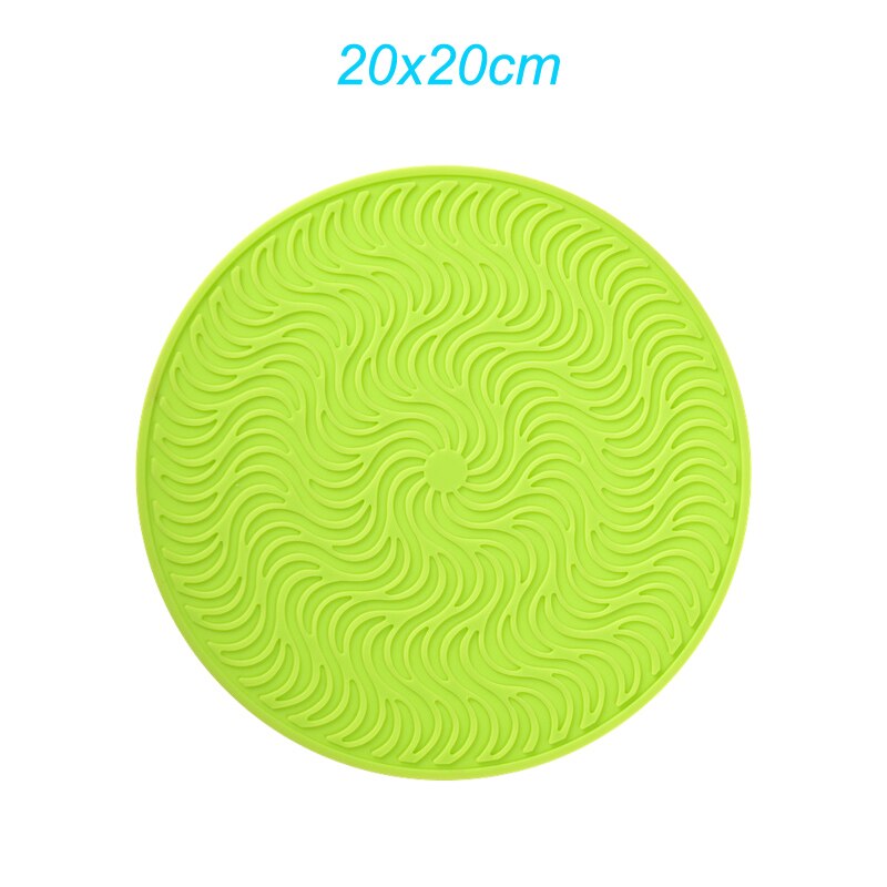 Tapis de vidange antidérapant en Silicone, tapis de séchage pour casseroles de cuisine, tapis de vidange Anti-brûlure, dessous de verre, ustensiles de cuisine: Bleu profond