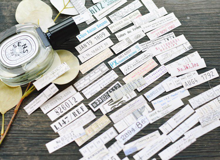 Kscraft tira adesiva número pós-marcação, 60 peças, retrô, para projetos de scrapbooking, faça você mesmo, álbum de fotos, cartão de artesanato