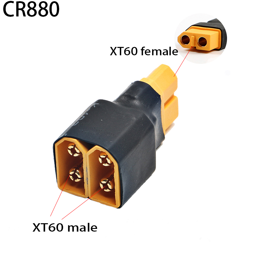 Adaptateur série parallèle Deans T Plug EC3 EC5, compte 60, compte 90, connecteur de convertisseur de batterie Lipo, accessoires de modèle RC bricolage, 1 pièce: Gris foncé