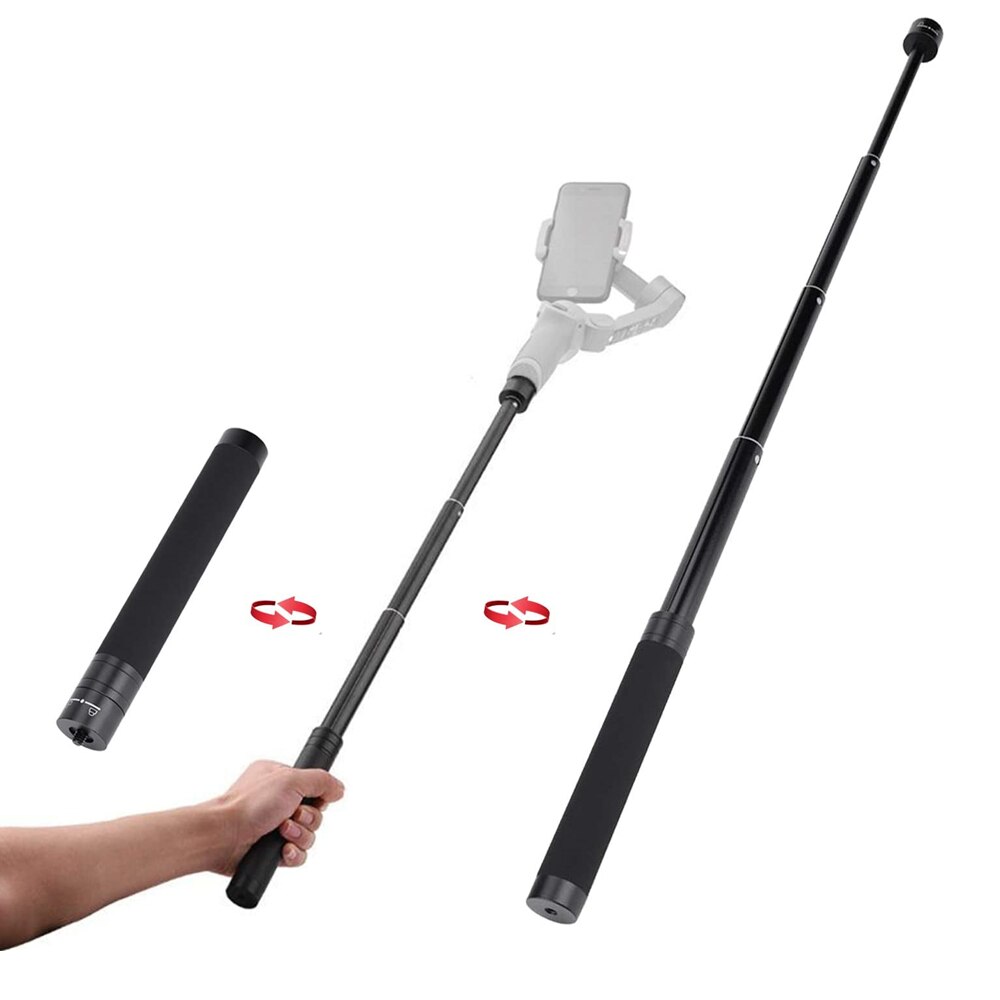 Forlængerstang stang selfie stick til dji  om 5 osmo mobil 5 4 3 kardan kamera feiyu zhiyun glat moza mini isteady tilbehør