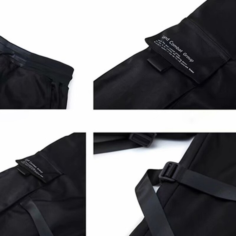 Pantalones Cargo informales para hombre, ropa deportiva masculina con múltiples bolsillos, de estilo Hip Hop, pantalones de lápiz Harem