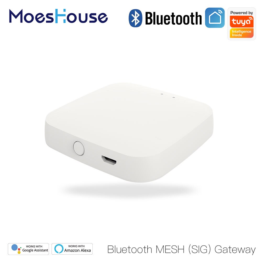 Moes – Hub passerelle Bluetooth Tuya, Smart SIG Mesh, WiFi, application Smart Life, télécommande, fonctionne avec Alexa Google Home: Default Title