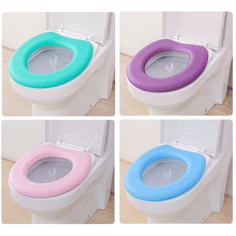 Badkamer Toilet Seat Cover Zachte Wc Plakken Toiletbril Pad Badkamer Warmer Seat Deksel Cover Pad Wc Closestool Warm Seat covers