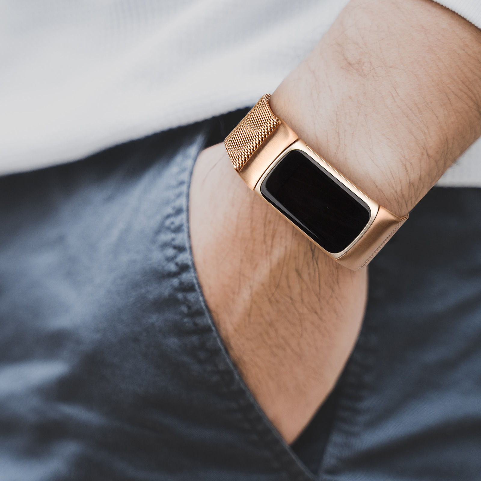 For Fitbit Charge 5 Strap Metal Magnetic Watch Band For Fitbit Charge 5 Band Wristband Watchband Strap Replacement Accessory