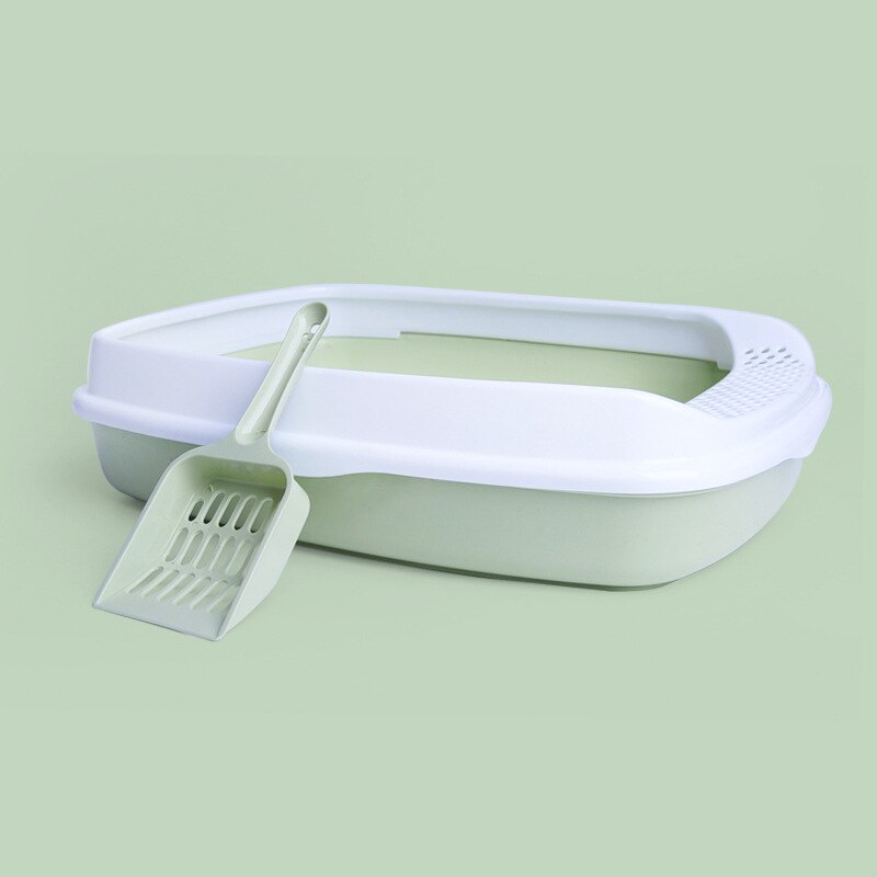 Puppy kat binnenhuis plastic zandbak met schepje kattenbak kattenbak hond lade huisdier hondentoilet bedpan katten toilettraining kit: 3